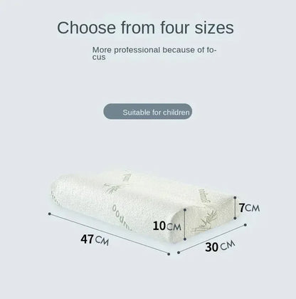 Bamboo Fiber Pillow Slow Rebound Health Care Memory Foam Pillow Memory Foam Pillow Orthopedic Pillows Support NeckRelief
