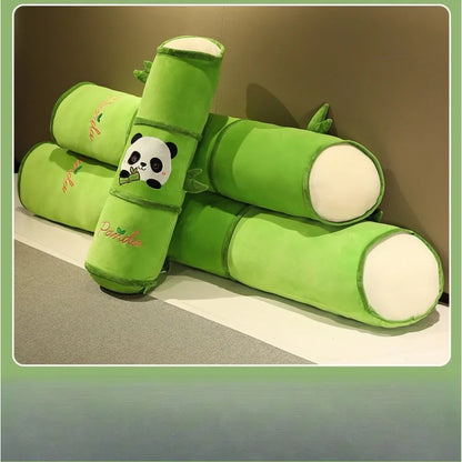 Panda Bamboo Throw Pillow Blanket Lunch Break Blanket Dual-purpose Two-in-one Panda Bamboo Tube Sleeping Leg Pillow