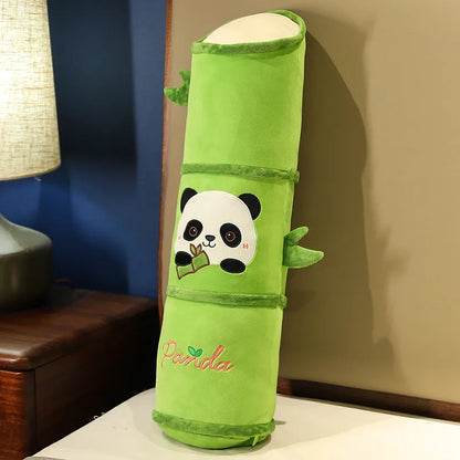 Panda Bamboo Throw Pillow Blanket Lunch Break Blanket Dual-purpose Two-in-one Panda Bamboo Tube Sleeping Leg Pillow