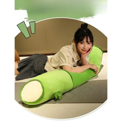 Panda Bamboo Throw Pillow Blanket Lunch Break Blanket Dual-purpose Two-in-one Panda Bamboo Tube Sleeping Leg Pillow