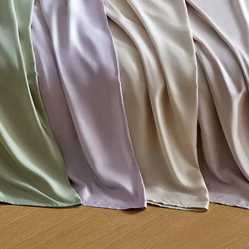 100% Bamboo Fibre Bedsheet Twin Queen King Size Flat Sheet Summer Solid Color Antibacterial Cooling Single And Double Bed Linens