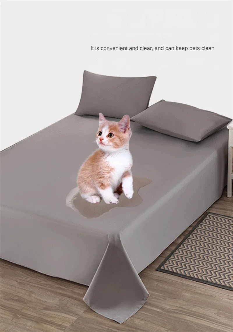 100% Waterproof Bed  Bed Covers Washable Bed Sheets Incontinence Prevention  Anti-slip Bed Cover Not Including Pillowcase Room