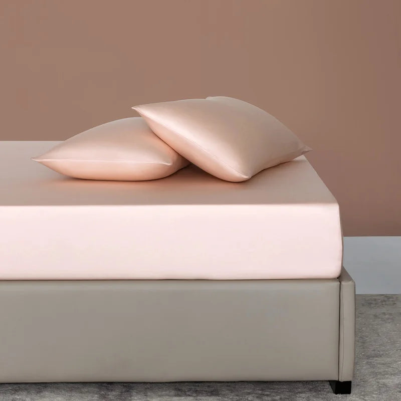 100% Bamboo Bed Sheet Set Luxury 3 Pieces Bedding Set (1pc Fitted Sheet and 2pcs Pillowcase) Non-Slip Mattress Cover for 100/160