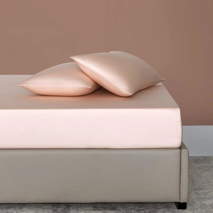 100% Bamboo Bed Sheet Set Luxury 3 Pieces Bedding Set (1pc Fitted Sheet and 2pcs Pillowcase) Non-Slip Mattress Cover for 100/160