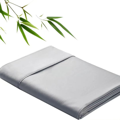 100% Bamboo Fibre Bedsheet Twin Queen King Size Flat Sheet Summer Solid Color Antibacterial Cooling Single And Double Bed Linens
