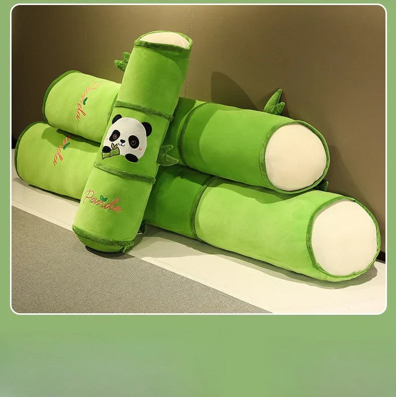 Panda Bamboo Throw Pillow Blanket Lunch Break Blanket Dual-purpose Two-in-one Panda Bamboo Tube Sleeping Leg Pillow