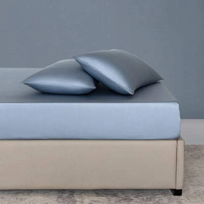 100% Bamboo Bed Sheet Set Luxury 3 Pieces Bedding Set (1pc Fitted Sheet and 2pcs Pillowcase) Non-Slip Mattress Cover for 100/160