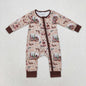 Wholesale Newborn Baby Boy Bamboo Camo Clothing Long Sleeves Zipper Jumpsuit Kids Children Toddler Spring Fall One-piece Romper