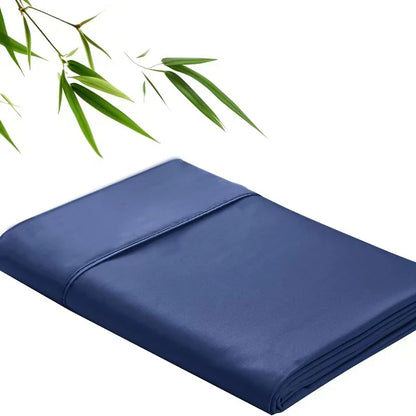 100% Bamboo Fibre Bedsheet Twin Queen King Size Flat Sheet Summer Solid Color Antibacterial Cooling Single And Double Bed Linens