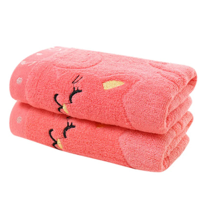 Bamboo fiber adult household soft face towel bath towel Fashion Animal Pattern Soft Towel Quick-dry bath towel Bathroom robes